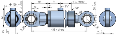 100-70 Standaard cilinder (beperkte opties)