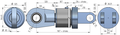 250-160 Gaffel - Oog